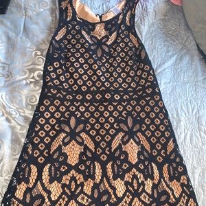 Black lace dress
